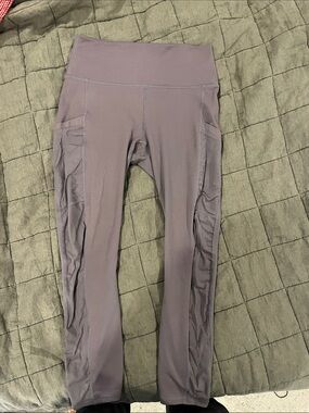 High waist Fabletics leggings with mesh pocket
